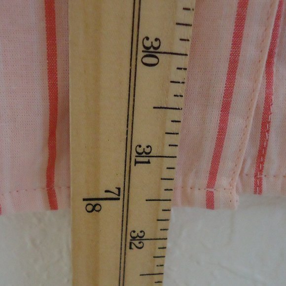 Old Navy* Women's 3/4 Long Sleeve Button Down Curved Hem Striped Blouse~ Size 2X - Picture 10 of 11
